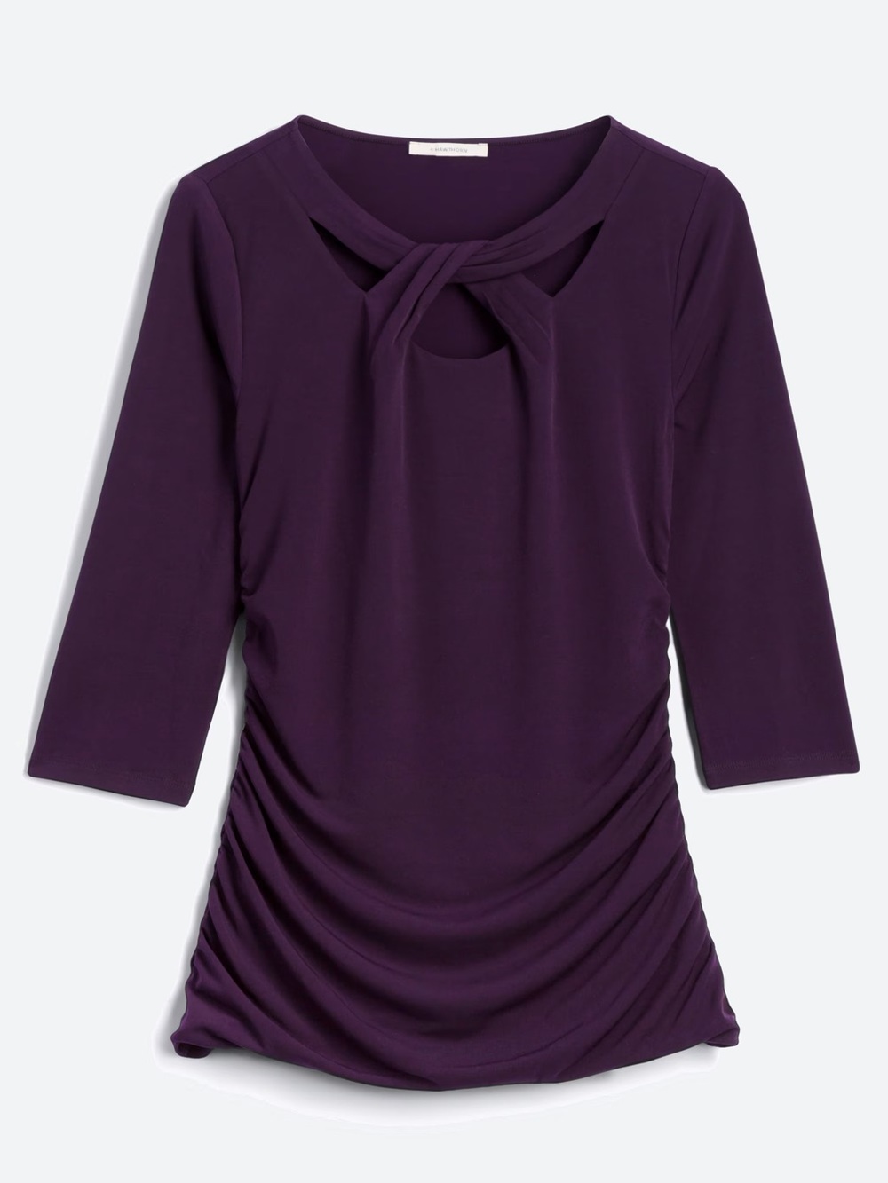 41 Hawthorn Open Twist Neck Knit Top